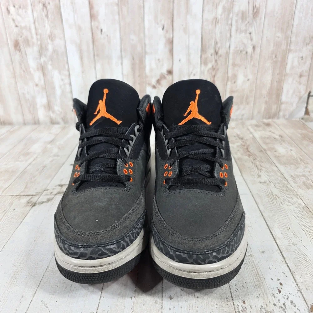 Jordan 3 Retro Fear Pack Night Stadium Total Orange CT8532-080 Mens 7.5